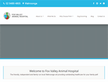 Tablet Screenshot of foxvalleyanimalhospital.com.au
